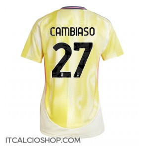 Juventus Andrea Cambiaso #27 Seconda Maglia Femmina 2024-25 Manica Corta